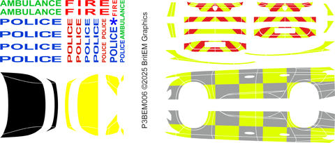 🇫🇷 Autocollant des services d'urgence pour les modèles Peugeot 308 SW (2e génération)