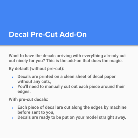 Decal Pre-Cut Add-On