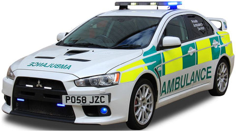 🇬🇧 Vitesse 1/43 Mitsubishi Lancer Evo X UK Ambulance Model